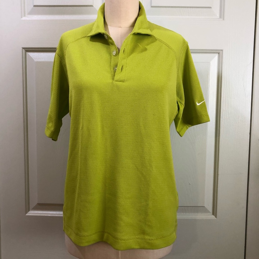 Nike Fit Dry Polo Top Avocado Color Size M